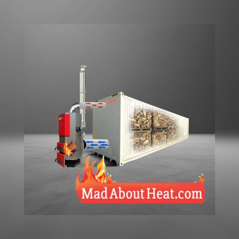 Kiln wood drying, container wood drying kit, kiln equipment