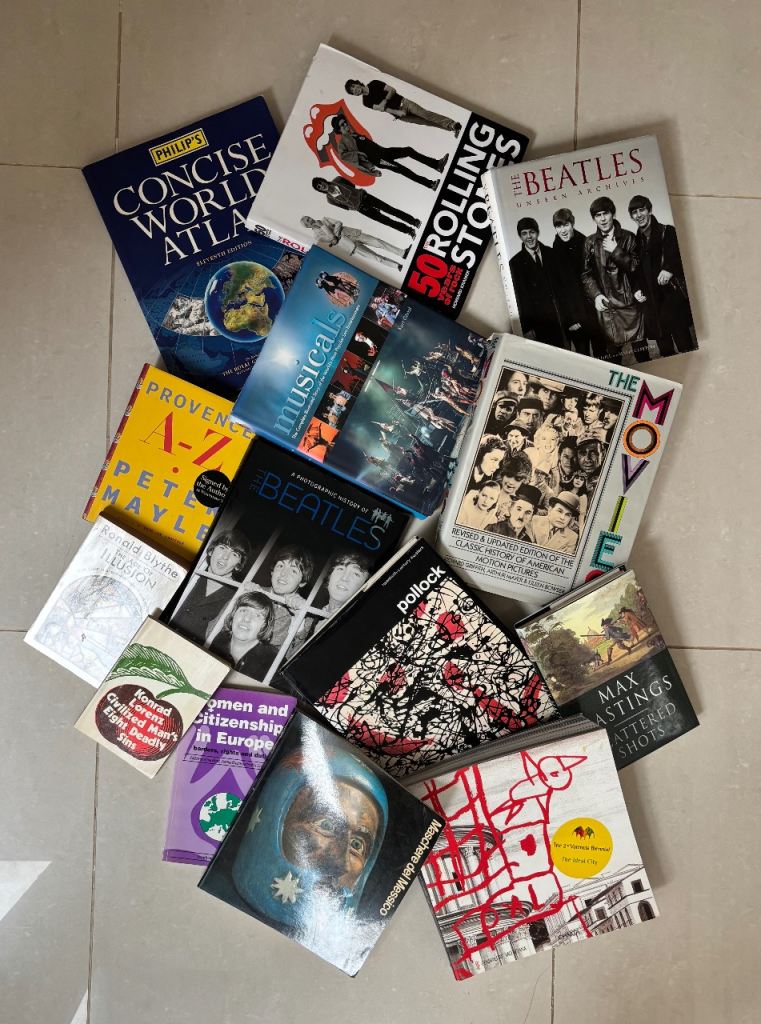Coffee Table Books inc Beatles Rolling Stones etc. 10+ Job Lot