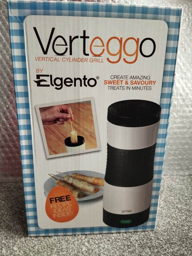 Vertical Egg Grill, Verteggo, Elgento, Cylinder For Sweet, Savoury Kebabs, Eggs never used boxed 