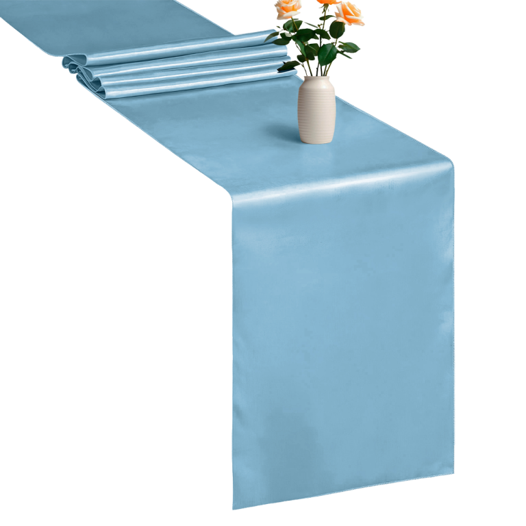 11 x 108 Inch Satin Silk Table Runner Wrinkle Free Drapes Elegantly Satin Table Runner