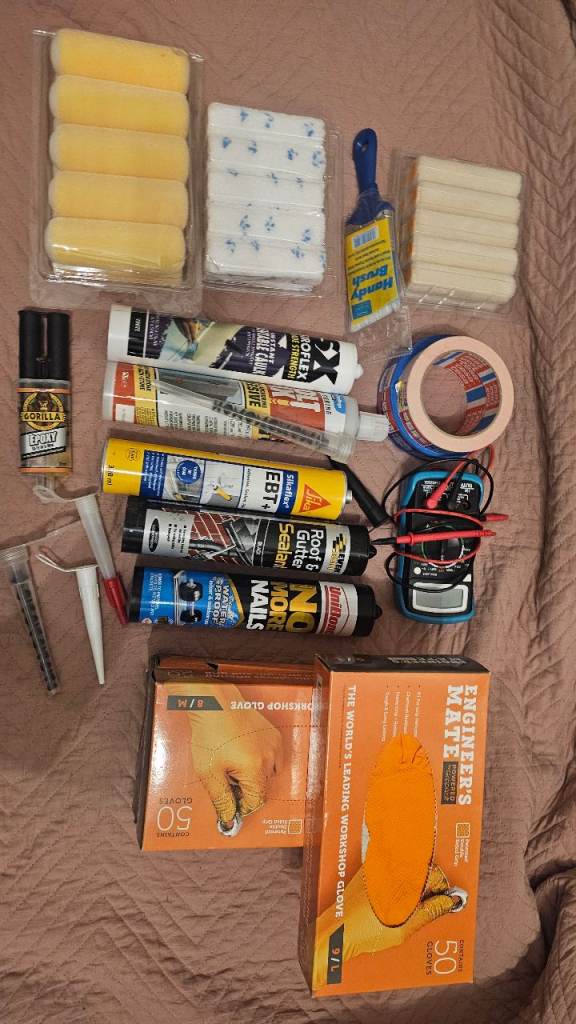 image for Large NEW DIY Decorating & Adhesive Bundle – ROTA Rollers + Sealants + Gloves