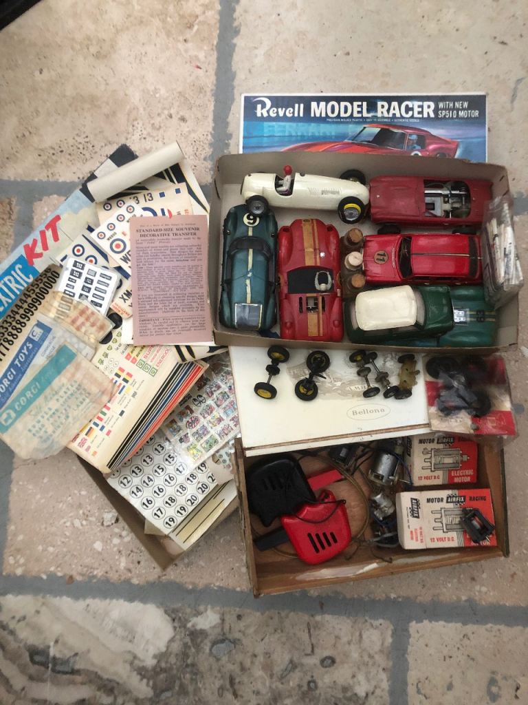 Vintage Slot Car Collection - Revell, Scalextric, Corgi Decals