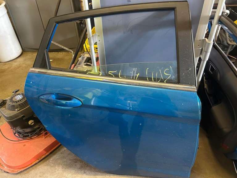 Offside rear drivers side door Ford Fiesta Zetec ecoboost 2016 Candy Blue