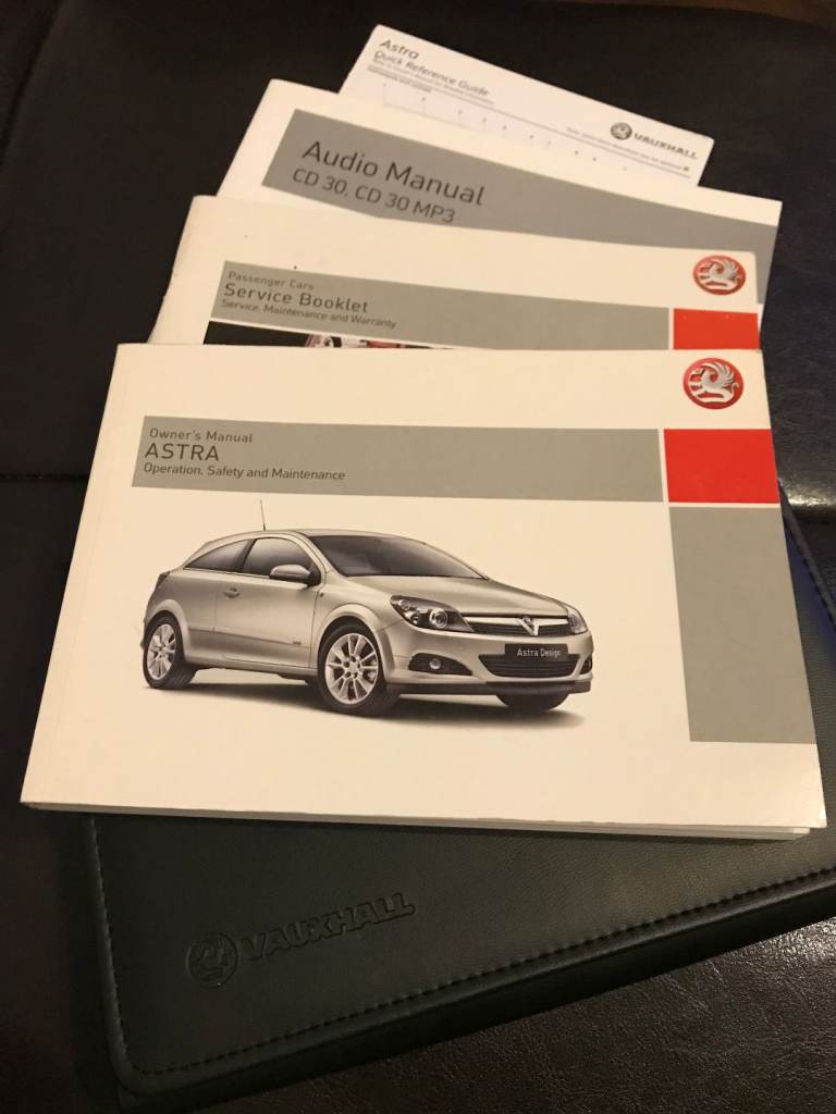 Genuine Vauxhall Astra H Owner's Manual & Service Book Pack