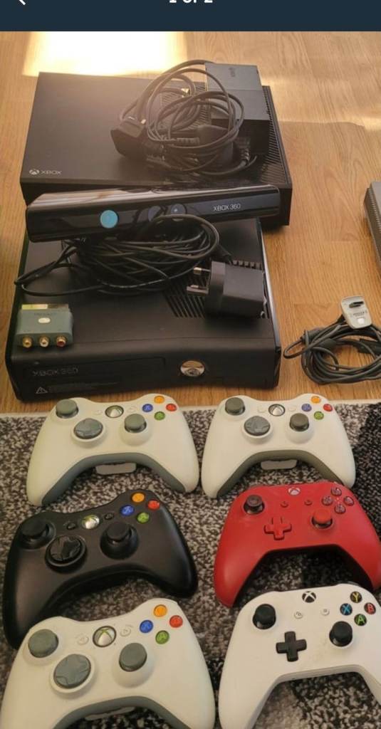 Xbox one + xbox 360 and kinect. Great condition