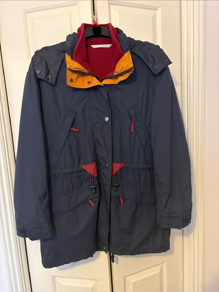 image for Marks & Spencer Ladies Raincoat With Removable Zip-in Fleece Liner