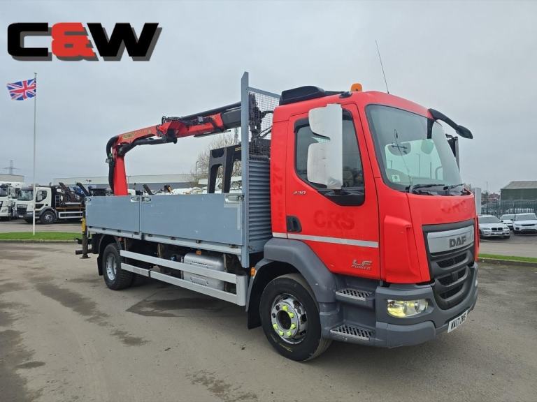 2017 (17) DAF FA LF230 Dropside Brick Crane 16 Ton