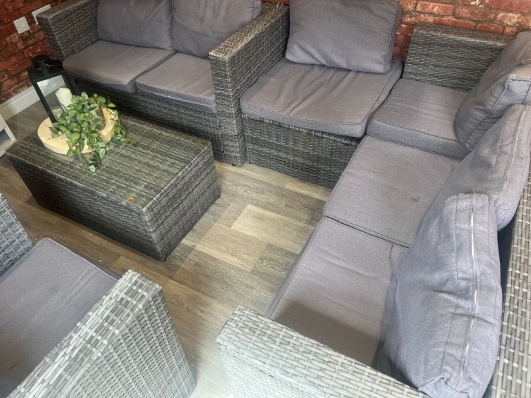 Rattan garden furniture 