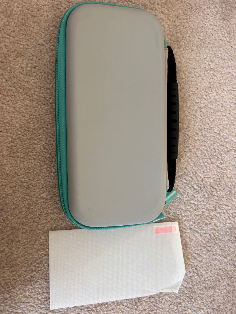 Nintendo Switch Lite case with glass screen protector