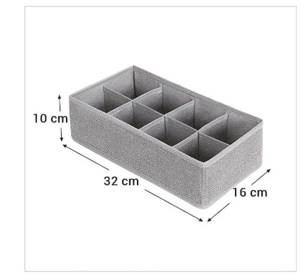 SONGMICS Drawer Organiser Collapsible Closet Dividers Foldable Storage Box