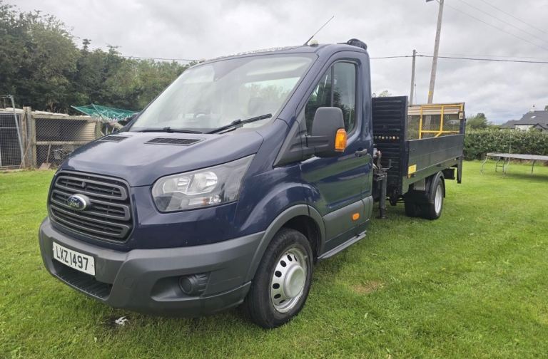 Ford Transit Drop - Side Body with crane & tail lift 