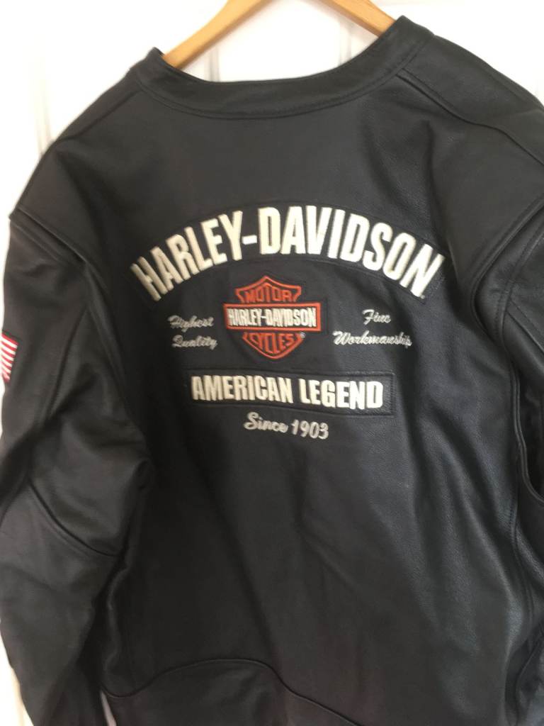 BRAND NEW WITH TAGS GEN GENTS HARLEY DAVIDSON RIDING LEATHER JACKET XXXL