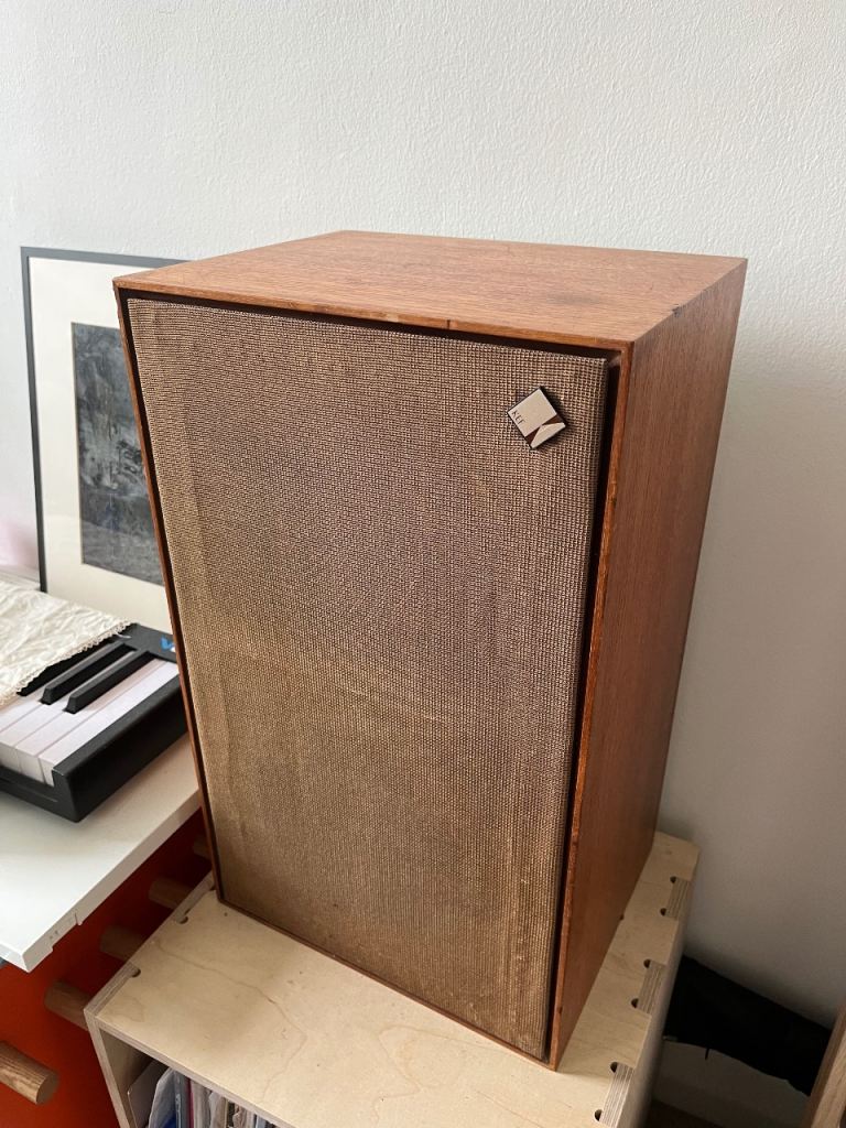 A pair of vintage kef speakers