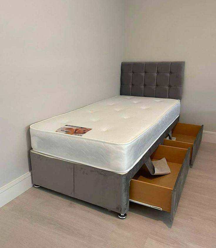 3ft Single Divan Bed – Mattress & Drawers Included | Cash On Delivery