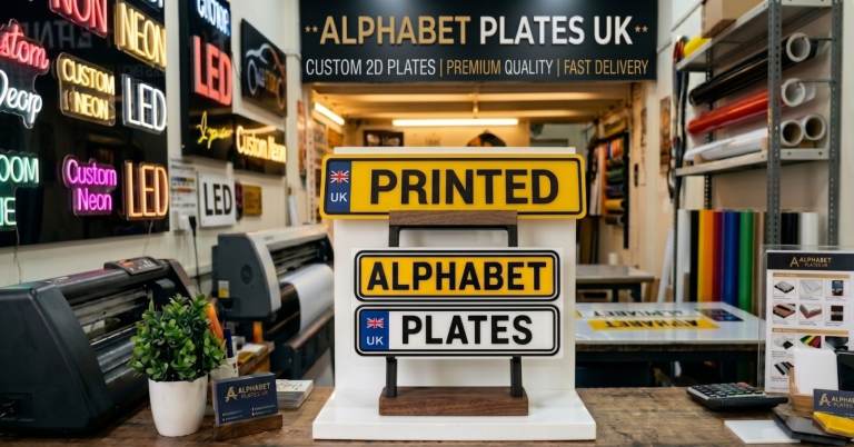 High-Quality 2D Printed Number Plates in Ilford | Fully Road Legal