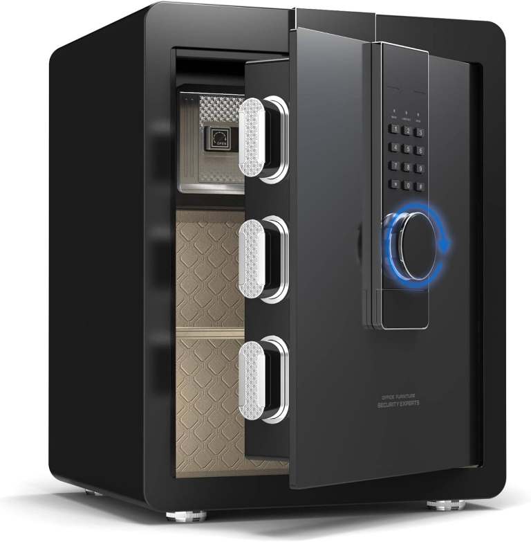 BNIB 22KG Heavy Large Safe Box, 52L Alloy Steel Safe Cabinet - Digital Keypad and Key Lock