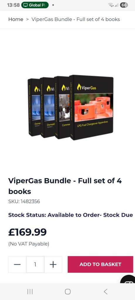 Viper Gas Manuals Brand new never been used. 