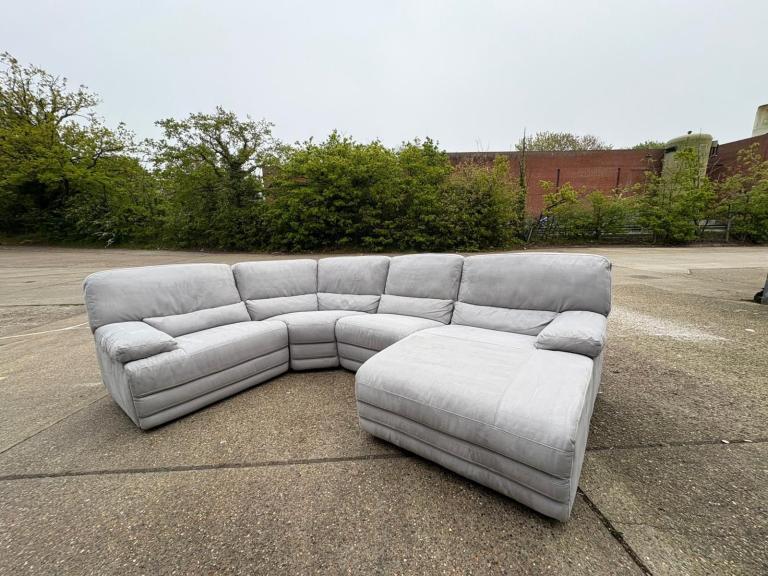Light Grey Harvey’s Kneller electric corner recliner sofa DELIVERY AVAILABLE!