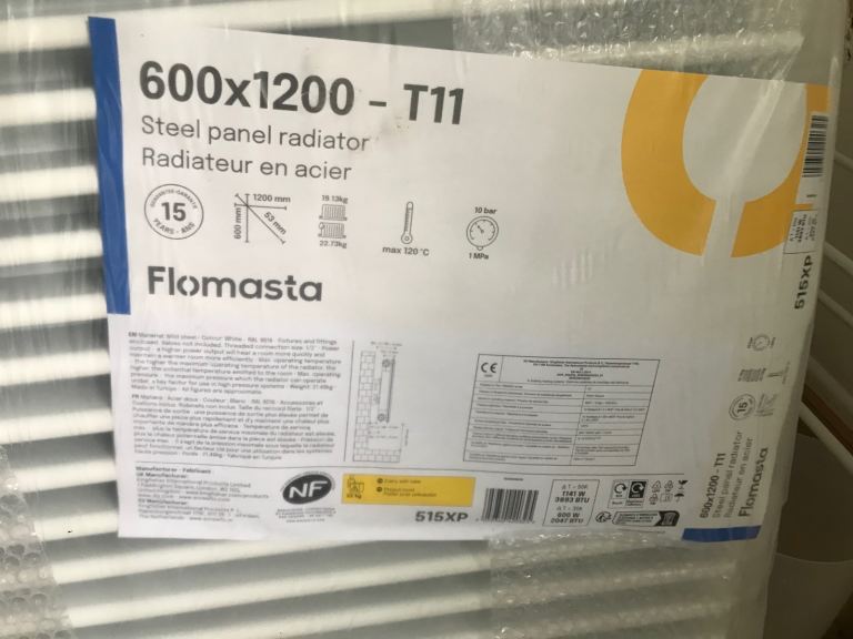 New Flomasta Radiator 600 x 1200
