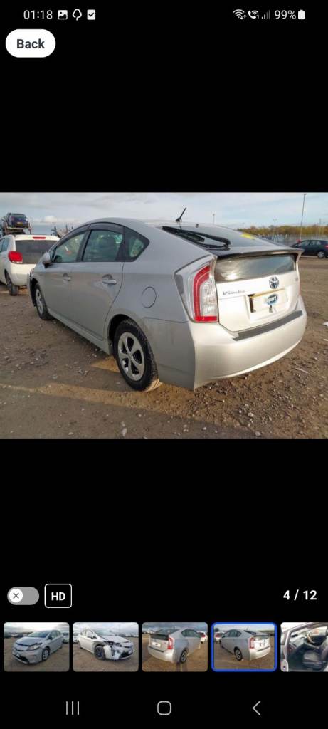 Toyota prius gen 3 breaking 