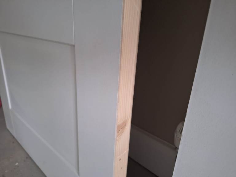 Shaker 4 Panel White Moulded FD30 Fire Door Internal