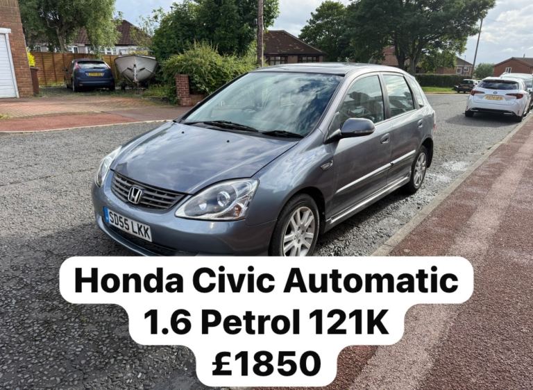 2006 HONDA CIVIC 1.6L AUTOMATIC 112K Full Leather 5 Door Cheap Insurance 