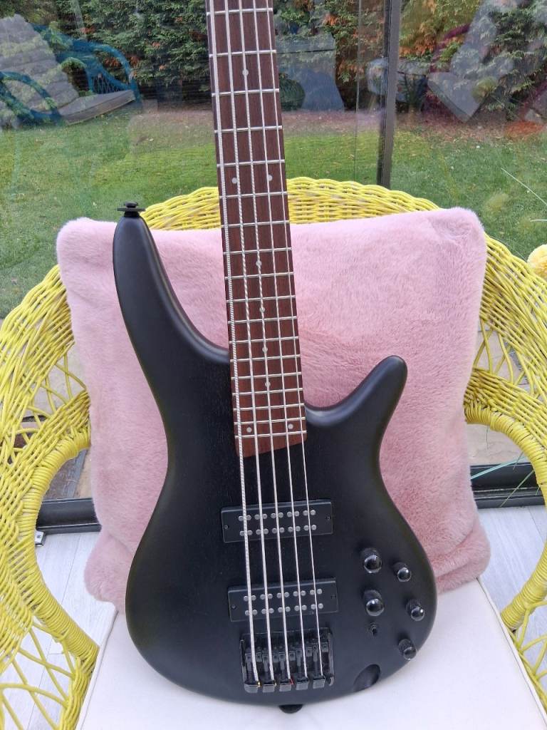 image for Lovely Ibanez 5 string bass guitar
