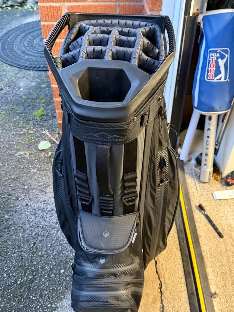 Sun Mountain H2NO Lite Waterproof 14 Way Cart Bag Black