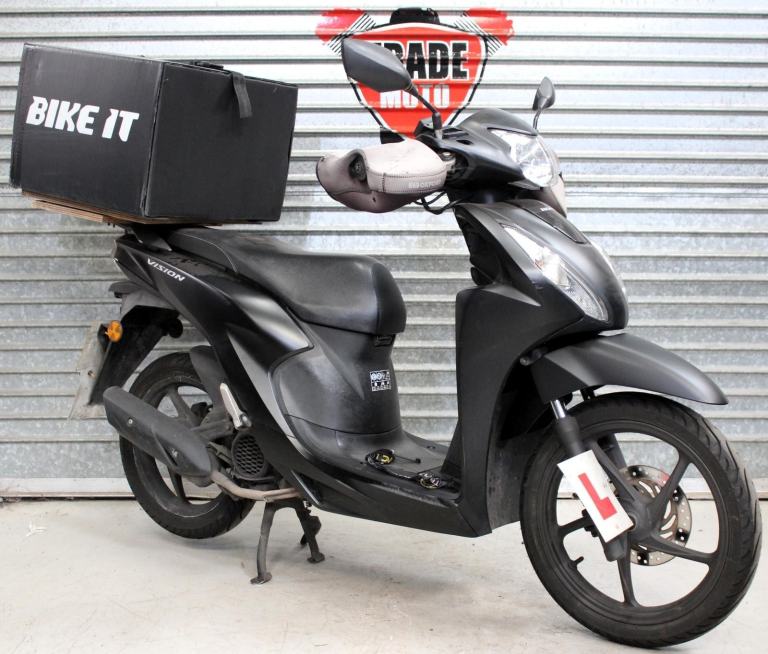 2022 72 HONDA NSC 110 VISION MATTE BLACK TRADE SALE FOOD DELIVERY SCOOTER NEWMOT