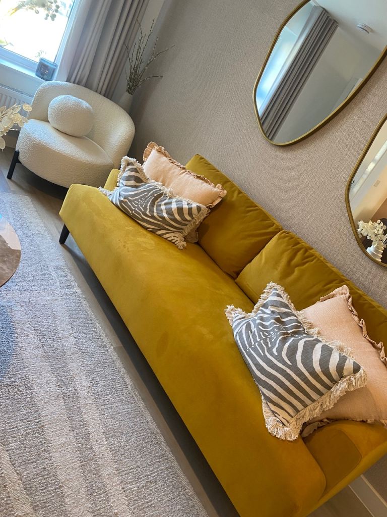 image for Brand new mustard yellow sofa