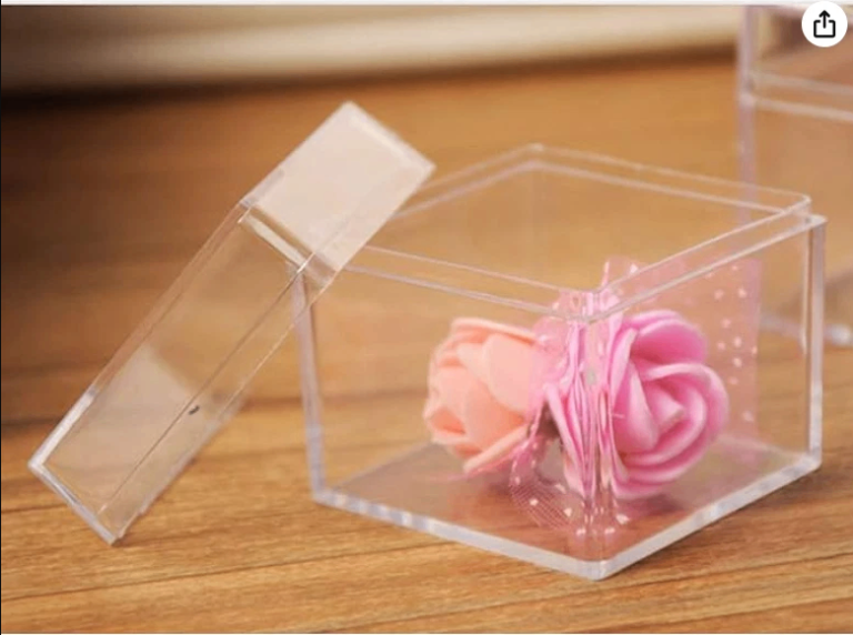 60 Clear Acrylic 5 sided earing bust, jewellery box organiser small travel display