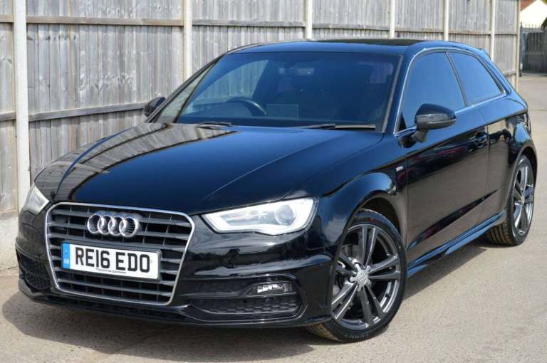2016 Audi A3 1.6 TDI 110 S Line 3dr S Tronic [Nav] HATCHBACK DIESEL Automatic