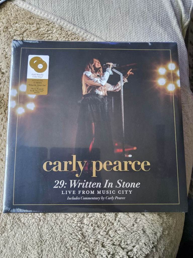 Carly Pearce 29: Written In Stone Live From Music City 2LP Gold Metallic Color Vinyl