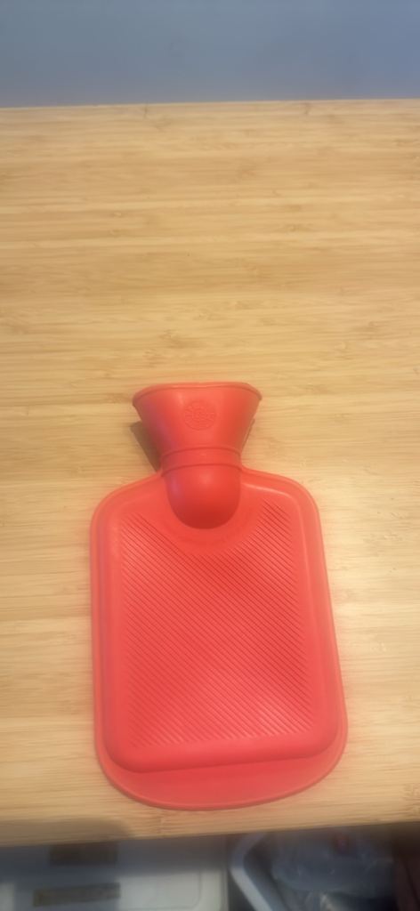Red Rubber Hot Water Bottle – Good Condition
