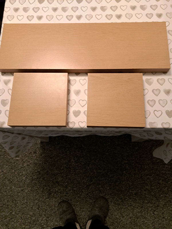 Lack colour shelf x3, in excellent condition 