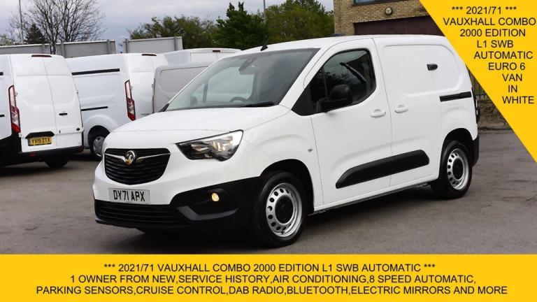 2021 Vauxhall Combo 2000 EDITON L1 SWB 8 SPEED AUTOMATIC,AIR CONDITIONING,PARKING SENSORS AND M P...