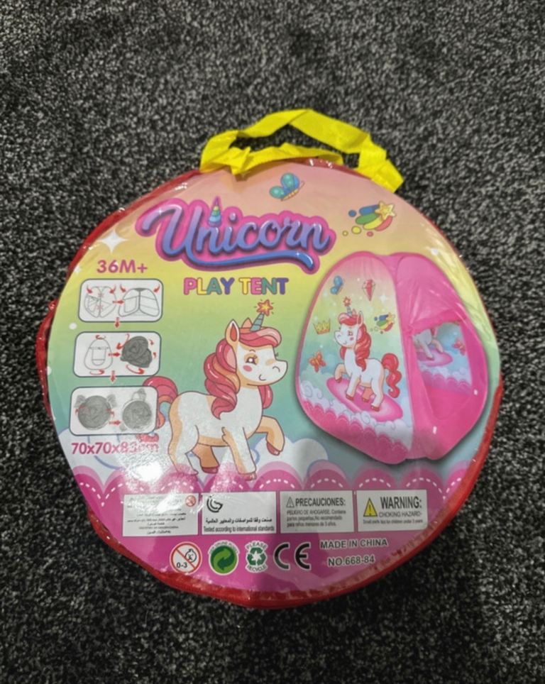 New Unicorn Play Tent – Indoor/Outdoor Kids Tent