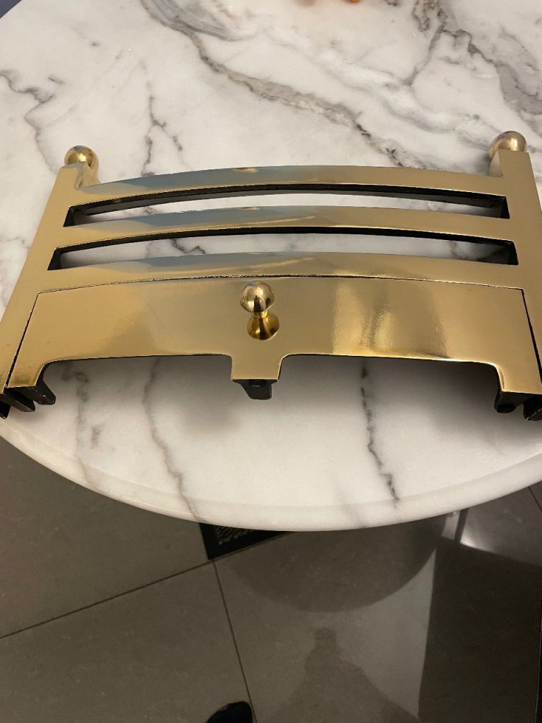 Cast Iron & Brass Fire Front with draw