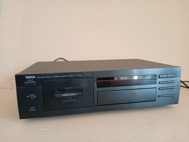 YAMAHA KX-580 Natural Sound Stereo Cassette Tape Deck Dolby B/C/S HX Pro Black