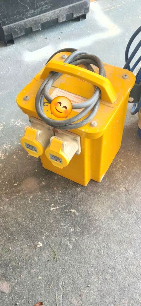 Yellow Portable Power Transformer Unit – Good Condition