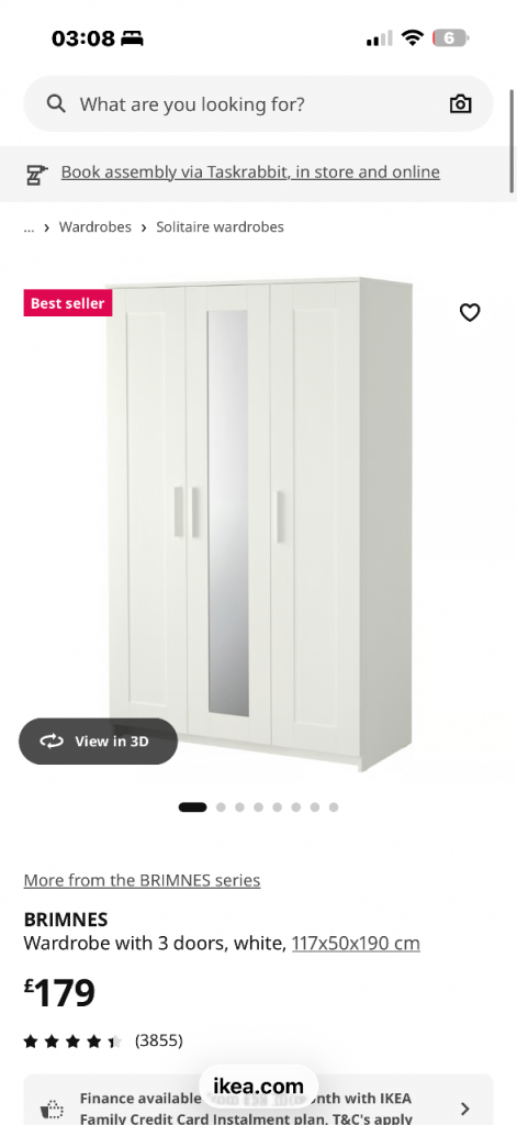 IKEA BRIMNES WARDROBE URGENT!🚨 