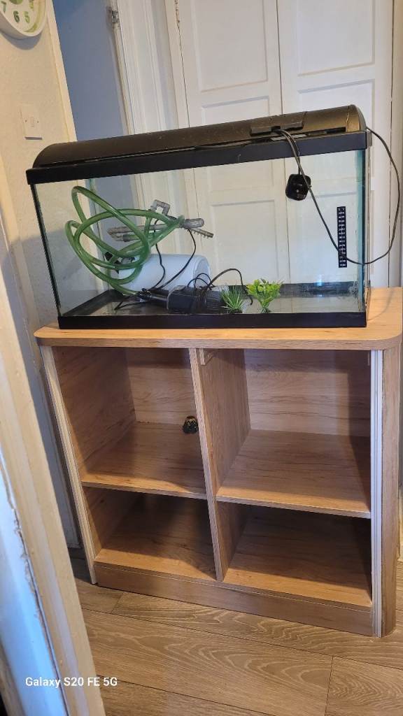 Aquarium Fish Tank with Stand - Fair Condition