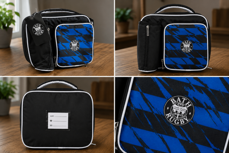 NEW Bath Rugby Lunch Bag - Black and Blue