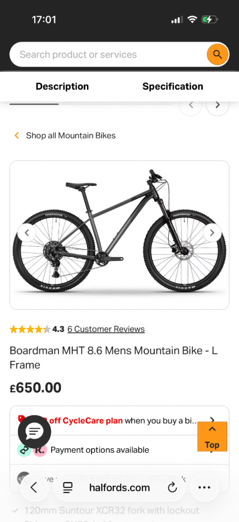 Boardman MHT 8.6 brand new 
