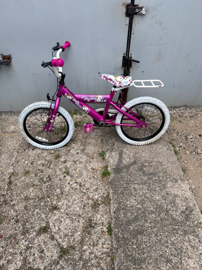 Kids Pink Bike with 18-inch Wheels – Good Condition