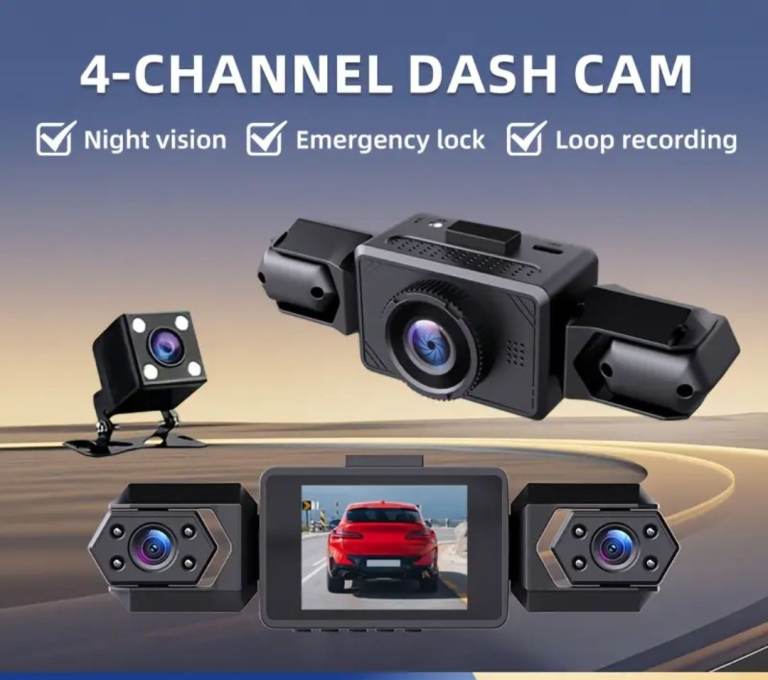 4- Channel 1080P Dash Cam 