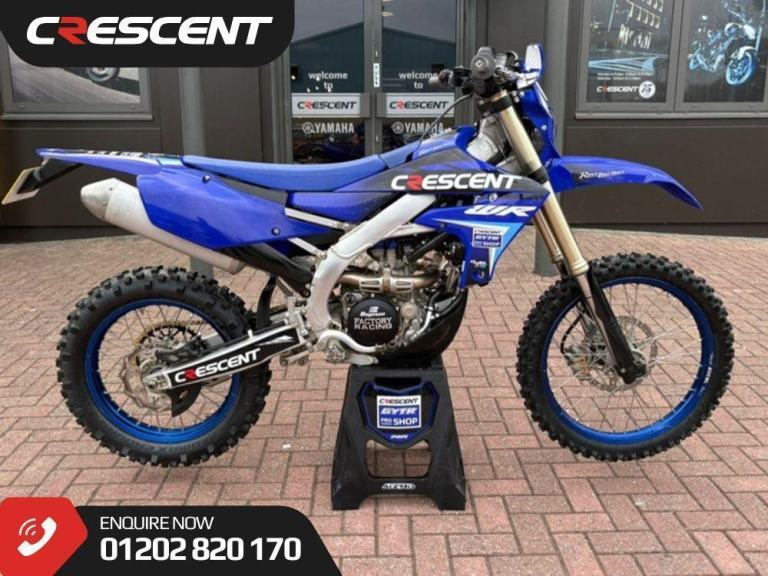 YAMAHA WR250F / WRF250 2024 - 1 OWNER - 3677 MILES - CRESCENT DECAL KIT