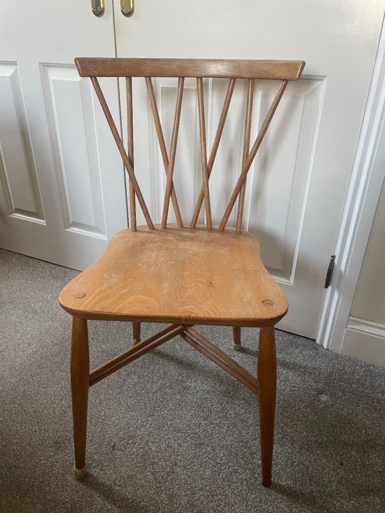 Ercol Shalstone Dining Chairs x4 – Oak, Good Condition