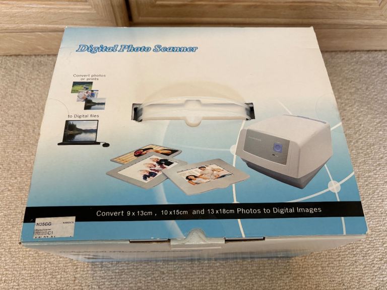 Digital Photo Scanner - Converts Photos To Digital Images Powers on