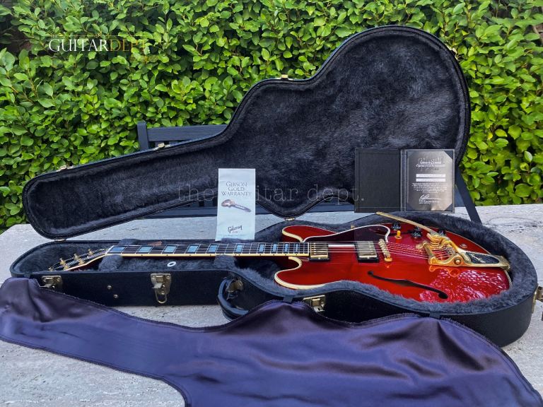 ♚MINT♚ULTRA RARE♚2008 Gibson CUSTOM SHOP*ES-355♚ANTIQUE RED♚BIGSBY♚COA♚335♚OASIS